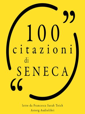 cover image of 100 citazioni di Seneca